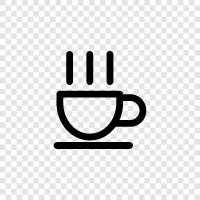 Kaffee, Koffein, Kaffeemaschine, Kaffeekanne symbol