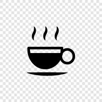 Kaffee, heiß, eiskalt, Tee symbol