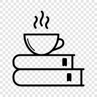 coffee books, coffee reading, coffee reading recommendations, coffeedrinking books icon svg