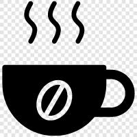 coffee, caffeine, java, black icon svg