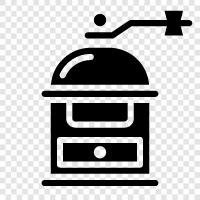 coffee, grinders, coffeeprocessor, burr gr icon svg