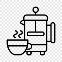 Kaffee, Espresso, Kaffeemaschine, manuell symbol