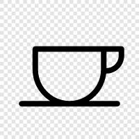 Kaffee, Latte, Schwarz, Braun symbol