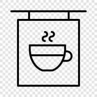 Kaffee, Espresso, Kaffeemaschine, Kaffeebohnen symbol