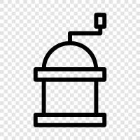 coffee, burr grinder, grinders, espresso icon svg