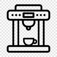 Kaffee, automatisch, Schleifmaschine, Espresso symbol