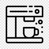 coffee, maker, black, pot icon svg