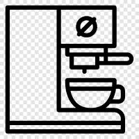 coffee, coffee maker, single serve coffee maker, drip coffee maker icon svg