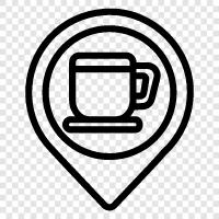 Kaffee, Kaffeehaus, Café, Frühstück symbol