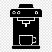 Kaffeemaschine, Kaffeeschleifer, Mahler, Espressomaschine symbol