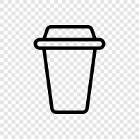 coffee mug, coffee pot, coffee bean, caffeine icon svg