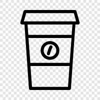 Kaffeebecher, Morgenkaffee, Tassen, weiße Tassen symbol