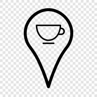 coffee shop near me, coffee, coffee shop location icon svg