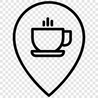 coffee shop near me, coffee shop in town, coffee shop location icon svg