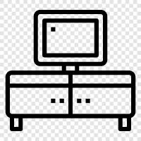 coffee table, side table, entertainment center, media stand icon svg