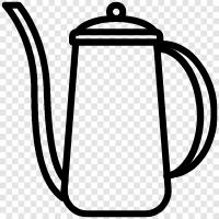 coffeepot, kettle, coffeepot reviews, co icon svg