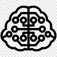 cognitive computing, machine learning, natural language processing, machine vision icon svg