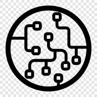 cognitive computing, data mining, machine learning, neural networks icon svg