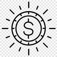 coins, cryptocurrency, digital, virtual icon svg