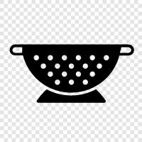 colanders, kitchen colanders, strainer, pasta strainer icon svg