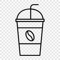 cold coffee, iced coffee drinks, iced coffee icon svg