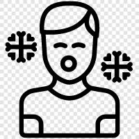 cold, flu, respiratory, illness icon svg