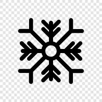 cold, snow, crystals, dazzling icon svg