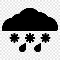 cold, snow, wet, precipitation icon svg