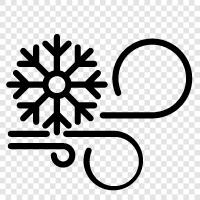 cold wind, winter wind, snowstorm, blizzard icon svg