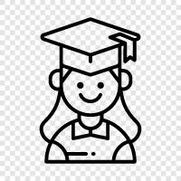 college, high school, university, student loan icon svg