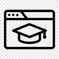 college, university, courses, degree icon svg