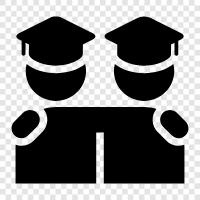 college, students, university, tertiary icon svg