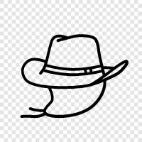 Colt, Horse, Western, Cowboy Hat icon svg