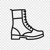 Combat Boots, Survival Boots, Tactical Boots, MilSpec Boots icon svg