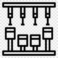 Verbrennungsmotor, Automotor, Motorradmotor, Motorteile symbol