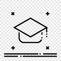 commencement, university, college, high school icon svg