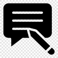 commenting, discussion, commenting board, blogging icon svg
