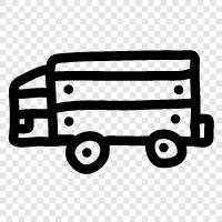 commercial truck, heavy truck, medium truck, light truck icon svg