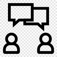 communication, dialogue, discussion, exchange icon svg