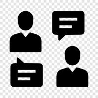 communication, talk therapy, discussion, discussion group icon svg