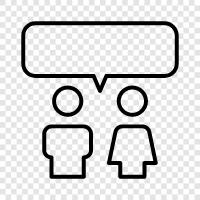 communication, discussion, dialogue, discussion forum icon svg