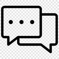 communication, talking, talking to, exchanging ideas icon svg