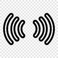 communication, transmission, signal processing, acoustics icon svg