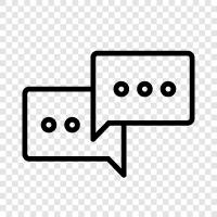 communication, dialogue, discussion, verbal interaction icon svg