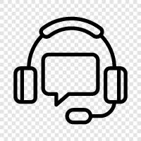 communication headsets, headsets for communication, headsets for work, headsets for listening to icon svg