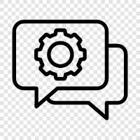 communication software, email, chat, messaging icon svg