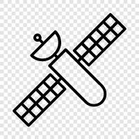 Kommunikation, Navigation, Satellitentechnik, Satellitennavigation symbol