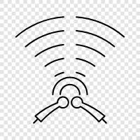 communications, wireless, wireless signal, transmission icon svg