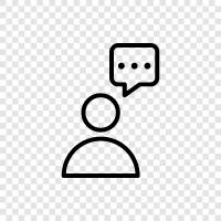 communicator, public speaker, nonverbal communication, body language icon svg