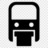 commuter rail, transit, light rail, train icon svg